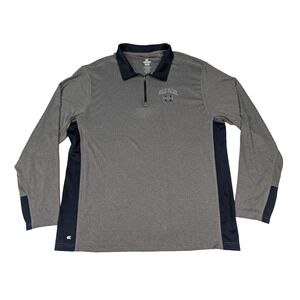 Colosseum Utah State 1/4 Zip Pullover Men's XXL Gray/Blue Long Sleeve Aggies